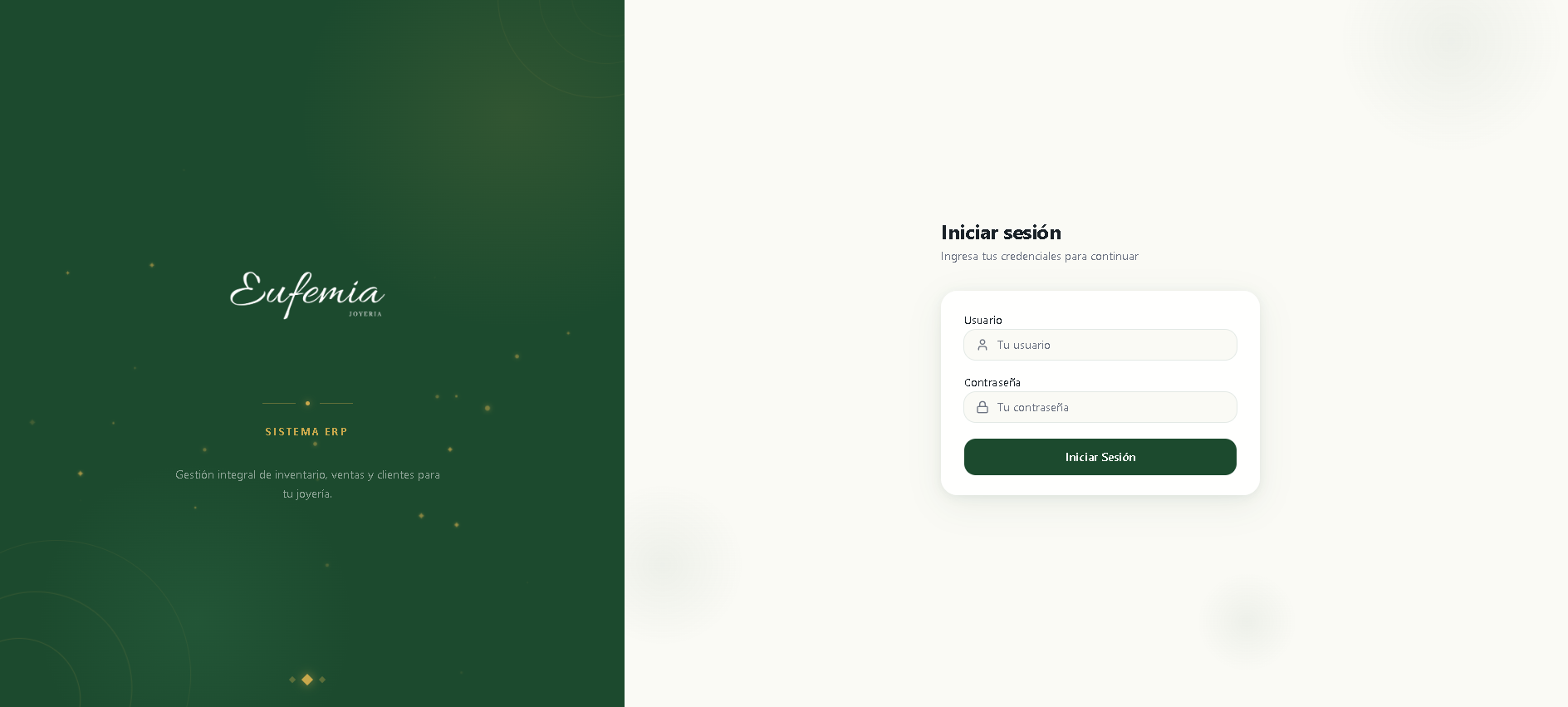 Login por sucursal